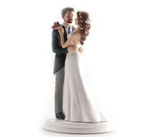 Nászpár tortadísz táncoló (21 cm)-305001