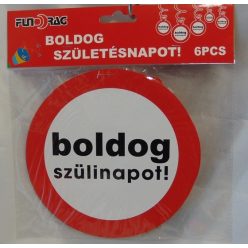 Boldog születésnapot ! függődísz (6 db-s)-602180