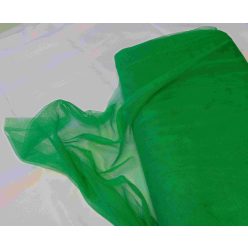 mezőzöld tüll dekoranyag (1,5 m széles)