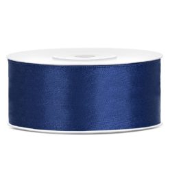 szatén szalag sötétkék (654)-(2 cm * 22 m)