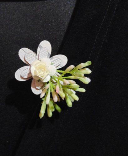 Vintage esküvői kitűző 2. 