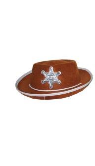 gyerek cowboy kalap barna, sheriff csillaggal-50363