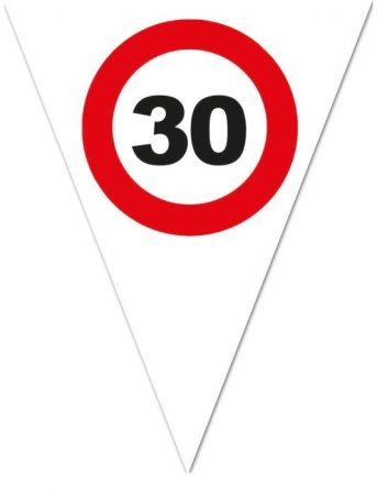 zászlógirland 30. közlekedési táblás ( 5 m )