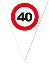 zászlógirland 40. közlekedési táblás ( 5 m )