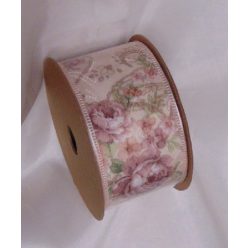 vintage rózsás szalag (4 cm x 5 m) - BH-4-03
