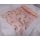 dekorselyem asztali futó indás glitteres, rosegold (25 cm * 5 m)-1702