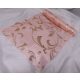 dekorselyem asztali futó indás glitteres, rosegold (25 cm * 5 m)-1702