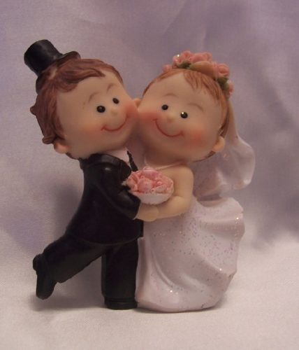 Táncos, esküvői tortadísz (8 cm)-35112B