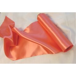 szatén selyem asztali futó (23 cm * 10 m) korall