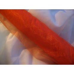 organza anyag narancs (1,5 m széles )