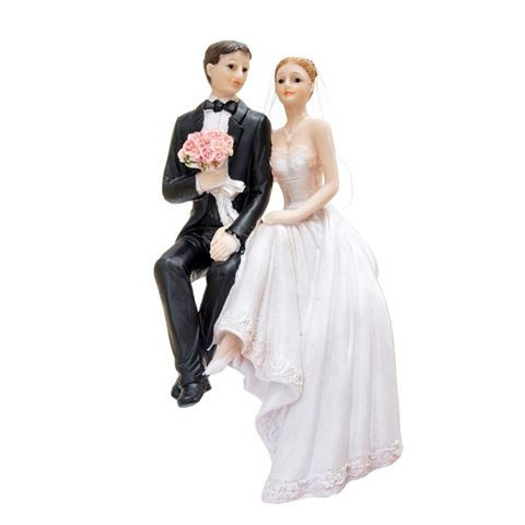 esküvői tortadísz torta szélén ülő , 18 cm-19798