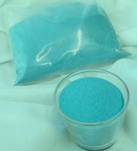 dekorhomok finomszemű, 500 gr.-türkiz