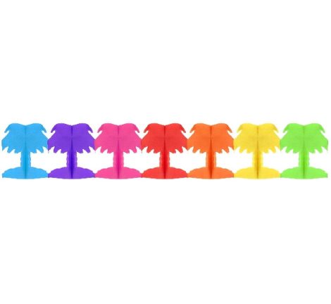 papír girland színes pálmafa (18x17x300 cm)-WM-GPTP