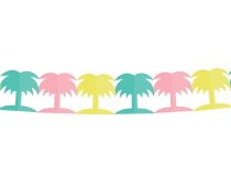   papír girland pasztell színes pálmafa (18X18X360 cm)-PF-GPKPA 