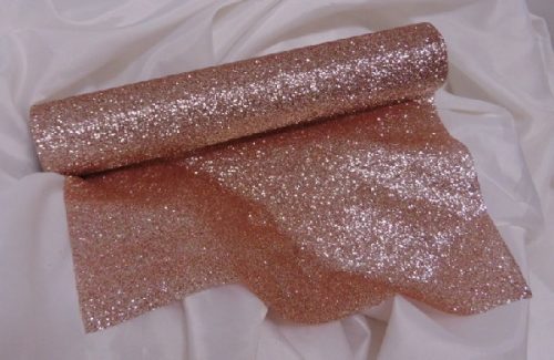 glitteres dekoranyag (28 cm * 5 m), rosegold 1705