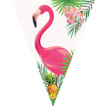 Flamingós zászlógirland (3,2 m)