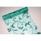 mentazöld alapon csillámos inda mintás organza(24 cm * 5 m)-747 