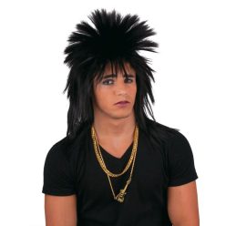 Fekete punk paróka -E-57327