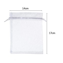 organza tasak 14*17 cm, fehér (4 db)-215746