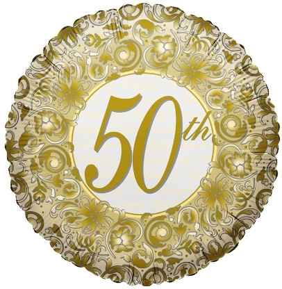 fólia lufi 50. házassági évfordulóra (45 cm)