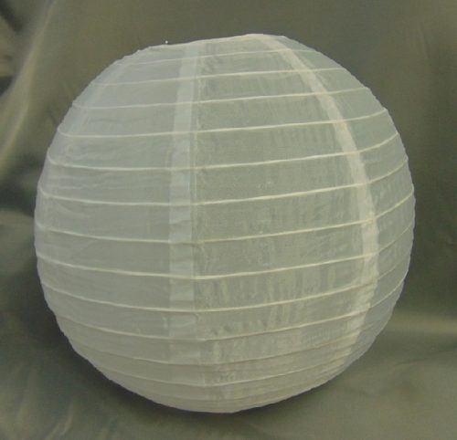 fehér organza lampion (25 cm)