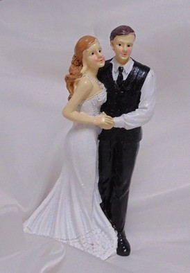 Ifjú pár tortadísz (11 cm)