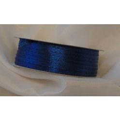 0,3 cm szatén szalag sötétkék (45 m)-652