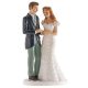 Esküvői nászpár tortadísz, 18 cm - 305094