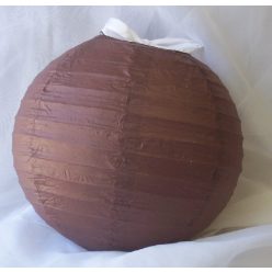 barna papír lampion gömb 35 cm-es