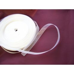 organza szalag 1,6 cm * 23 m, fehér