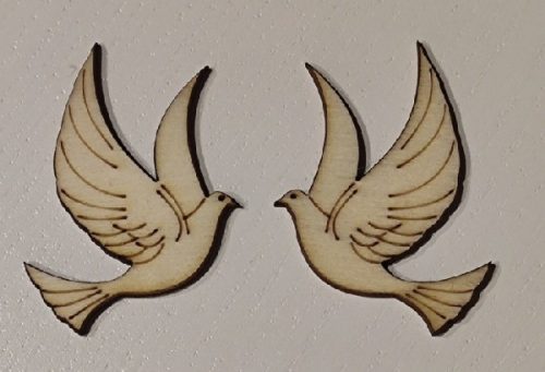 Galambpár fa dísz (2 db)