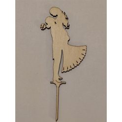 Vintage esküvői tortadísz, emelős