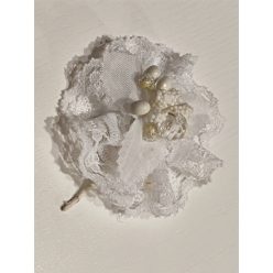 Esküvői kitűző mirtusszal (6 cm)