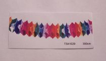 színes papírgirland (13 cm * 4 m)