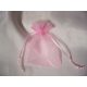 6,5 * 8,5 cm organza tasak rózsaszín (50 db)