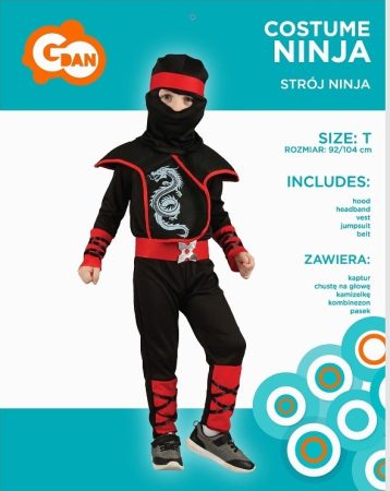 ninja jelmez (SL-NJ92)- 92-104 méret