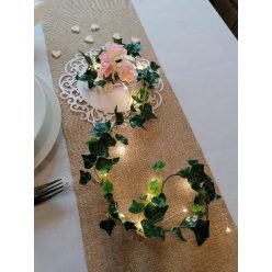 indás szélű asztalközép, fehér (23 cm)-4 db