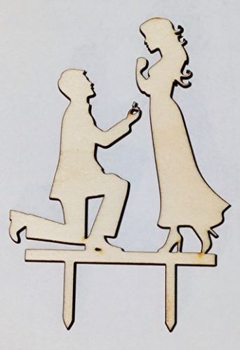 Tortadísz eljegyzésre