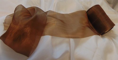 szatén organza barna ( 23 cm*50 m )