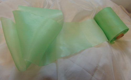 szatén organza mentazöld ( 23 cm*50 m )