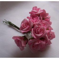 habrózsa csokor s.rózsaszín, 12 cm-s (12 szálas)