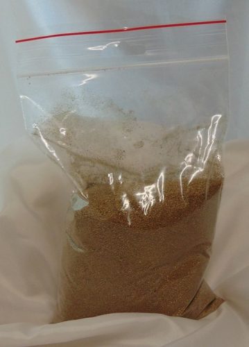 dekorhomok finomszemű, 500 gr. , metál arany - 11