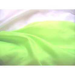 neonzöld selyem dekoranyag 150 cm széles (méterre)