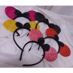 Minnie egér fül, glitteres (több színben)