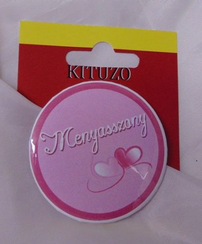 kitűző menyasszony (6 cm)