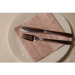 dombornyomott szalvéta púderrózsaszín (693P)- 20 db