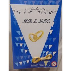 Mr. és Mrs. zászlófüzér gyűrűvel (2,5 m)