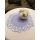 indás szélű organza asztalközép, 034 vintagekék-világoskék (36 cm)-4 db
