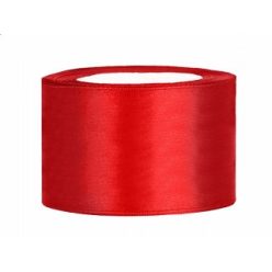 Szatén szalag piros (HS-001)-(3,8 cm * 22 m)