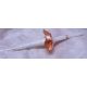 keringőgyertya (ifjú párnak), rosegold